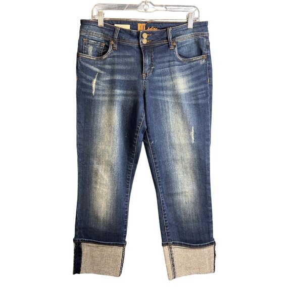 Kut From The Kloth Womens Corbin Straight Leg crop Jeans Size 8 - Picture 1 of 7